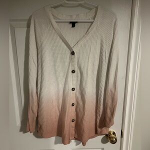 Torrid waffleknit button up shirt